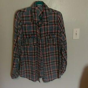 Plus sized plaid shirt